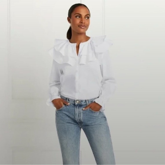 Hill House Home White Briar Blouse size XL - Picture 2 of 7